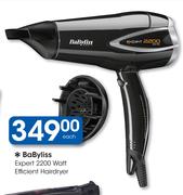 BaByliss Expert 2200 Watt Efficient Hairdryer