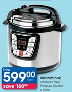 Kambrook 6Ltr Stainless Steel Pressure Cooker