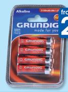 Grundig AA or AAA Batteries-4 Per Pack