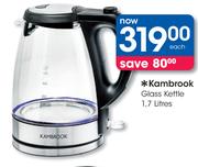 Kambrook 1.7Ltr Glass Kettle