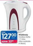 Safeway 1.7Ltr Cordless Kettles Each