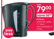 Clicks 1.7Ltr Automatic Kettle Each