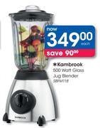 Kambrook 500 Watt Glass Jug Blender SBFM118