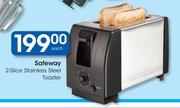 Safeway 2-Slice Stainless Steel Toaster
