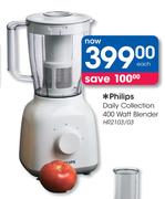 Philips Daily Collection 400 Watt Blender HR2103/03