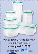 Clicks Fresh Lock Containers-Each