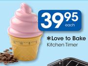 Love To Bake Kitchen Timer Each