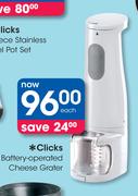 Clicks Battery-Operated Cheese Grater Each