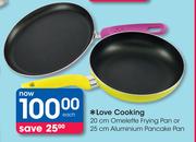 Love Cooking 20cm Omelette Frying Pan Or 25cm Aluminium Pancake Pan Each