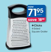 Clicks 4-Sided Square Grater-Each
