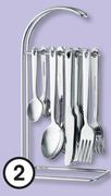 Clicks 24-Piece Cutlery Set On Large Stand