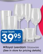 Royal Leerdam Glassware-Per Set