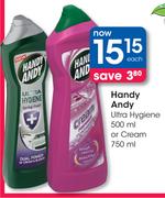 Handy Andy Ultra Hygiene-500ml or Cream-750ml Each