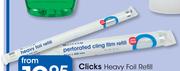 Clicks Heavy Foil Refill-5m x 440mm Each
