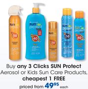 Clicks Sun Protect Aerosol Or Kids Sun Care Products-Each