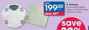 Safeway Round Glass Digital Scale Or Graphic Glass Electronic Scale-Each