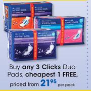 Clicks Duo Pads-Per Pack