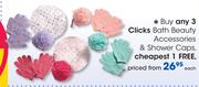 Clicks Bath Beauty Accessories & Shower Caps-Each