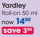 Yardley Roll-On-50ml