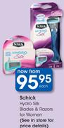 Schick Hydro Silk Blades & Razors For Women-Each