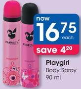 Playgirl Body Spray-90ml Each