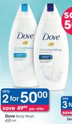Dove Body Wash-2x400ml