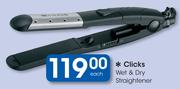 Clicks Wet & Dry Straightener