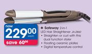 Safeway 2-in-1 LED Hair Straightener JA-2860