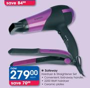 Safeway Hairdryer & Straightener Set
