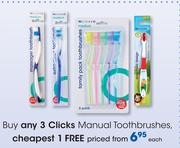 Clicks Manual Toothbrushes-Each