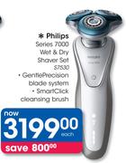 Philips Series 7000 Wet & Dry Shaver Set S7530-Each