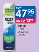 Schick Hydro Shave Gel-240ml Each