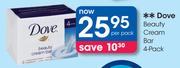 Dove Beauty Cream Bar 4's pack-Per Pack