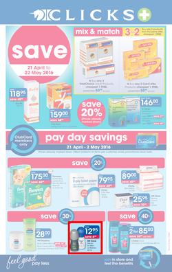 Clicks : Save (21 Apr - 22 May 2016), page 1