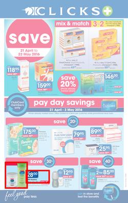 Clicks : Save (21 Apr - 22 May 2016), page 1
