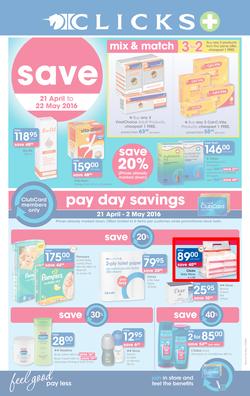 Clicks : Save (21 Apr - 22 May 2016), page 1