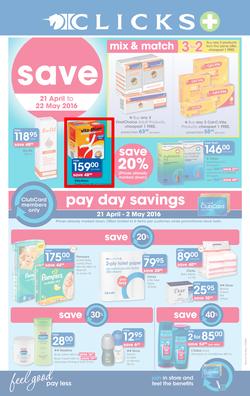 Clicks : Save (21 Apr - 22 May 2016), page 1