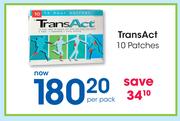 TransAct 10 Patches-Per Pack