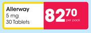 Allerway 5mg 30 Tablets-Per Pack