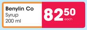 Benylin Co Syrup-200ml