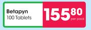 Betapyn 100 Tablets-Per Pack