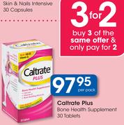 Caltrate Plus Bone Health Supplement-30 Tablets Per Pack