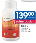 Clicks Vitamin-C-300 Tablets Per Offer