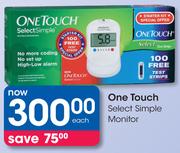 One Touch Select Simple Monitor