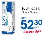 Zadin 0.05% Nasal Spray-Each