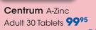 Centrum A-Zinc Adult 30 Tablets-Per Pack