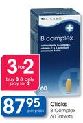Clicks B Complex 60 tablets-Per Pack