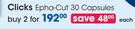 Clicks Epha Cut 30 Capsules-For 2