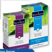 Herbex Slimmers Original 60 Tablets-Per Pack