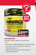GNC Beyond Raw Ravage Tropical Storm or Fruit Punch-420g
